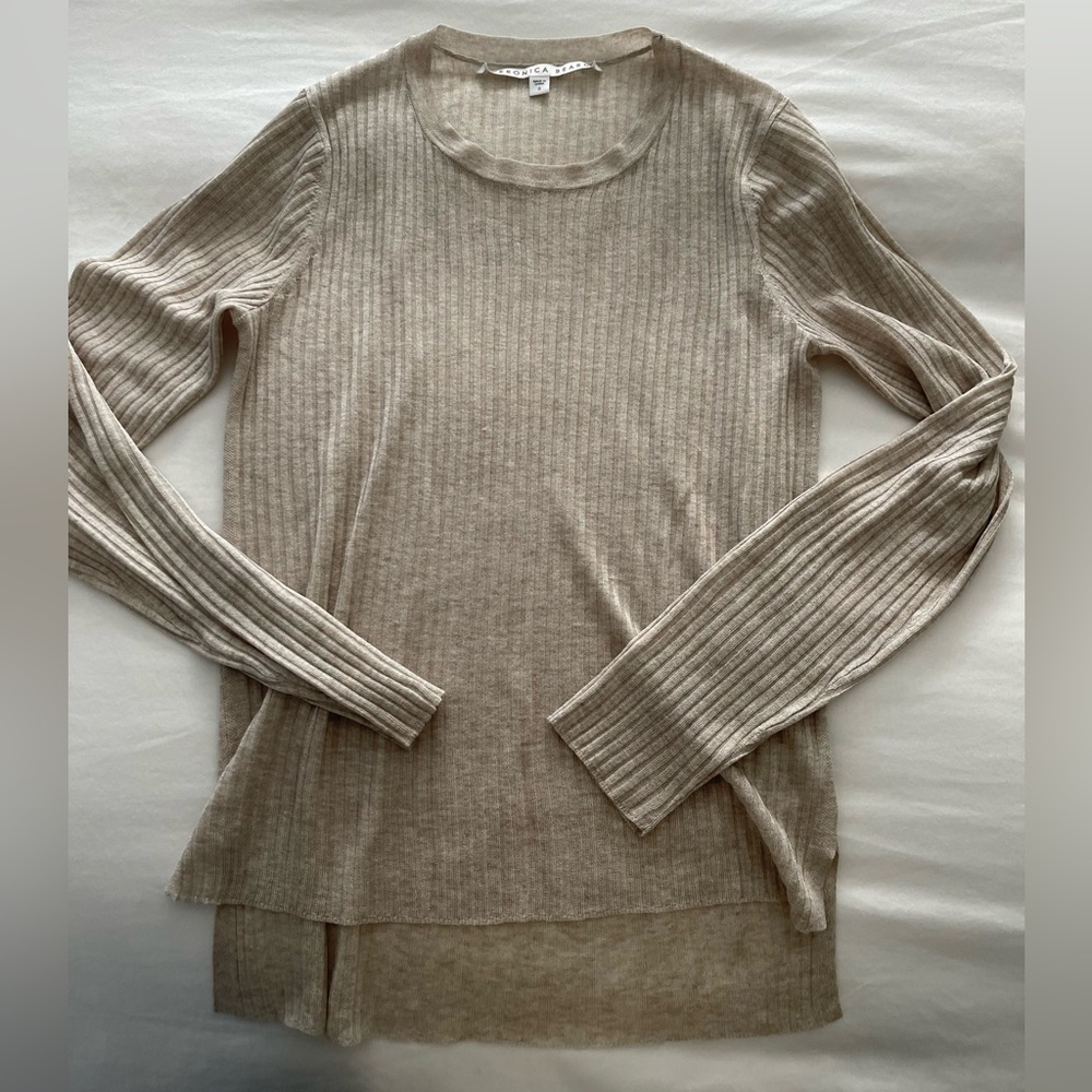 VERONICA BEARD ribbed sweater size S in great condition perfect basic